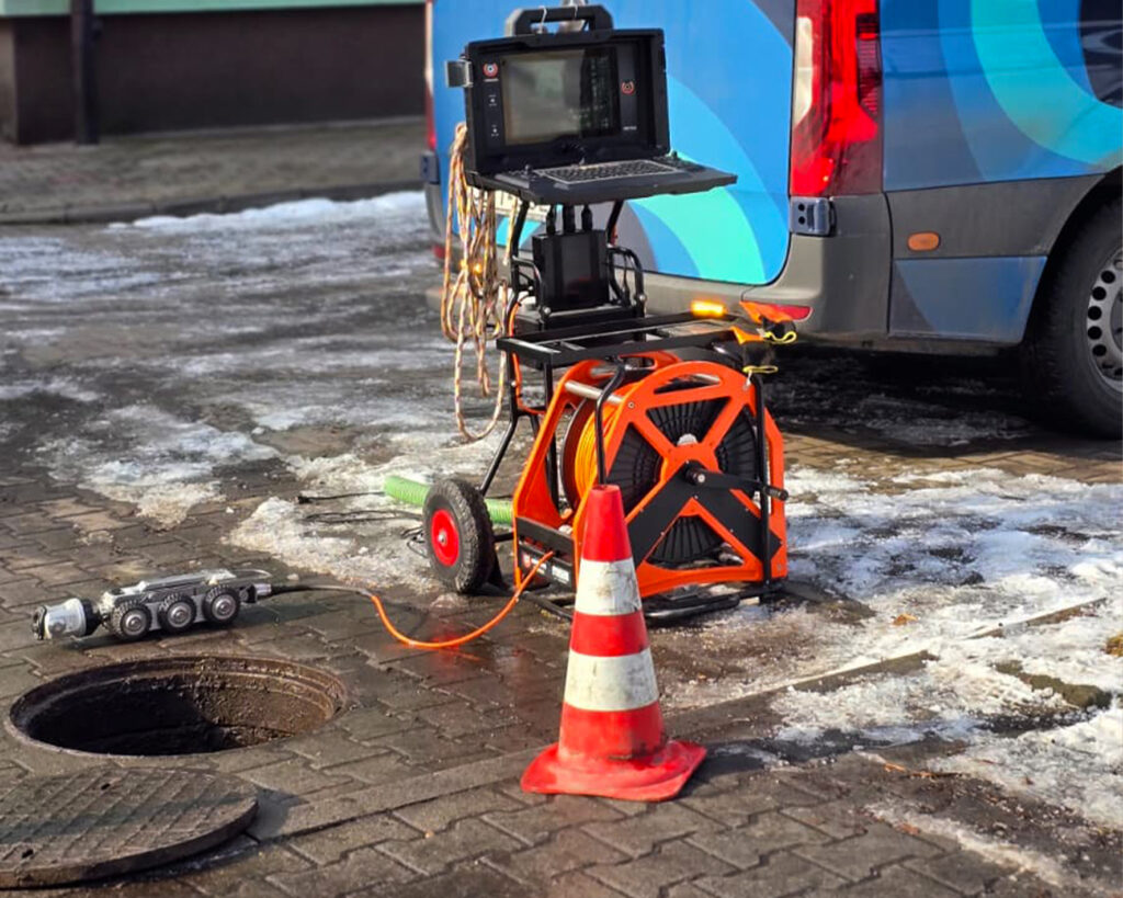 Czyszczenie kanalizacji deszczowej DN300 COV